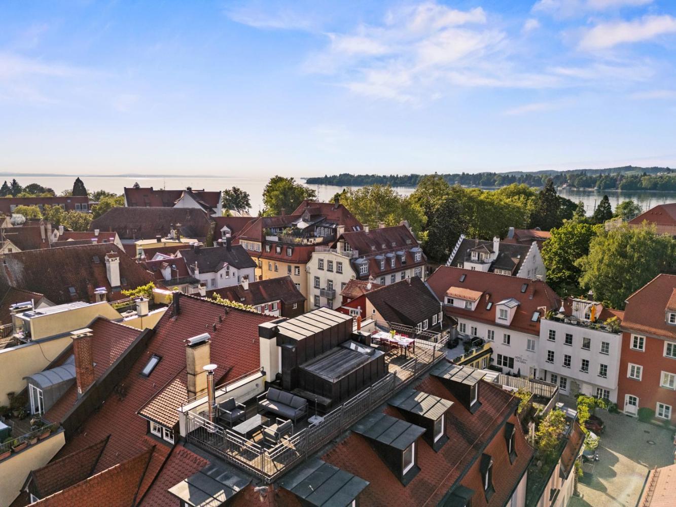 Ferienwohnung Insel-Loft - Maisonette Auf Der Insel, Exklusiv Mit Dachterrasse Lindau  Exterior foto